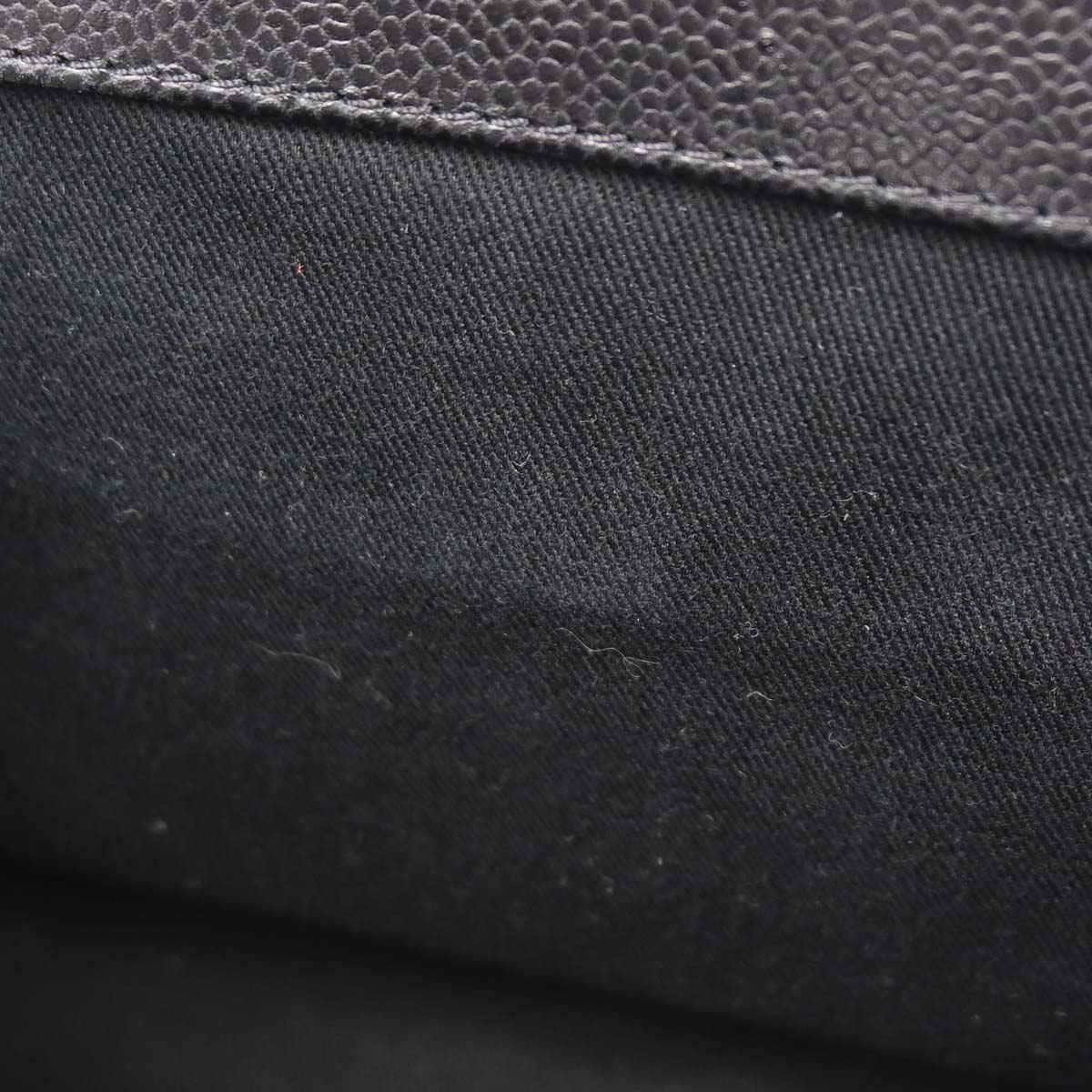 Chanel 2012-2013 Black Caviar Skin Chain Tote Bag