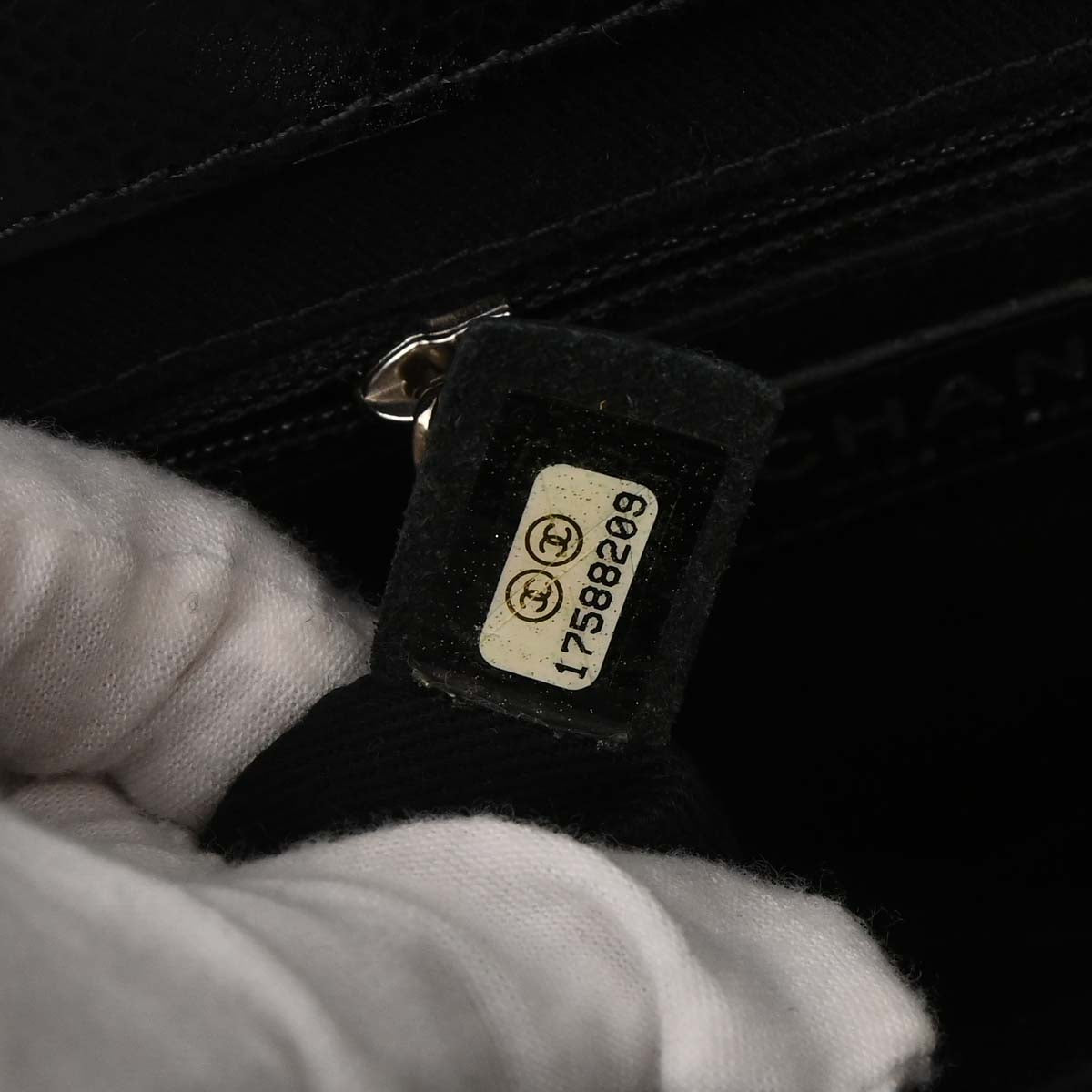 Chanel 2012-2013 Black Caviar Skin Chain Tote Bag