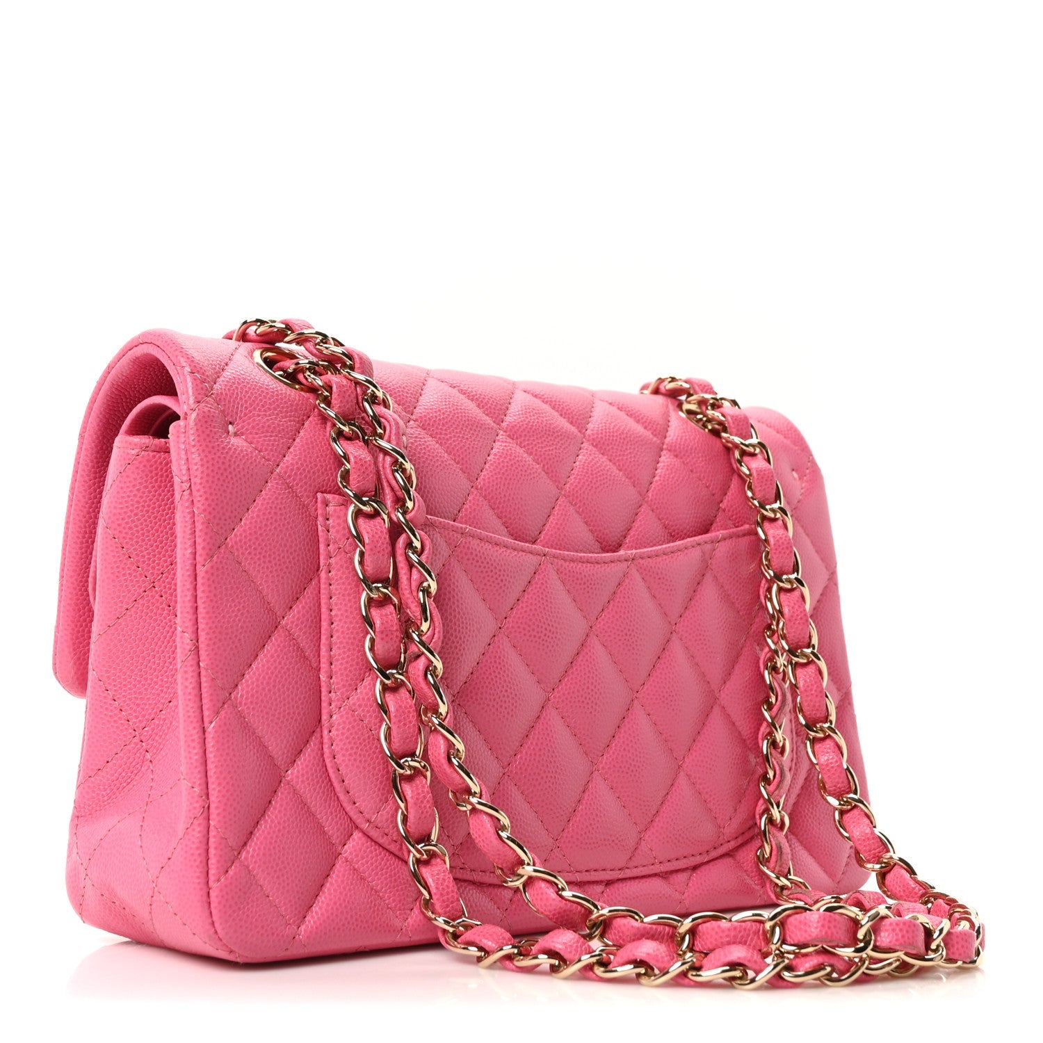 Chanel Caviar Quilted Small Double Flap Pink