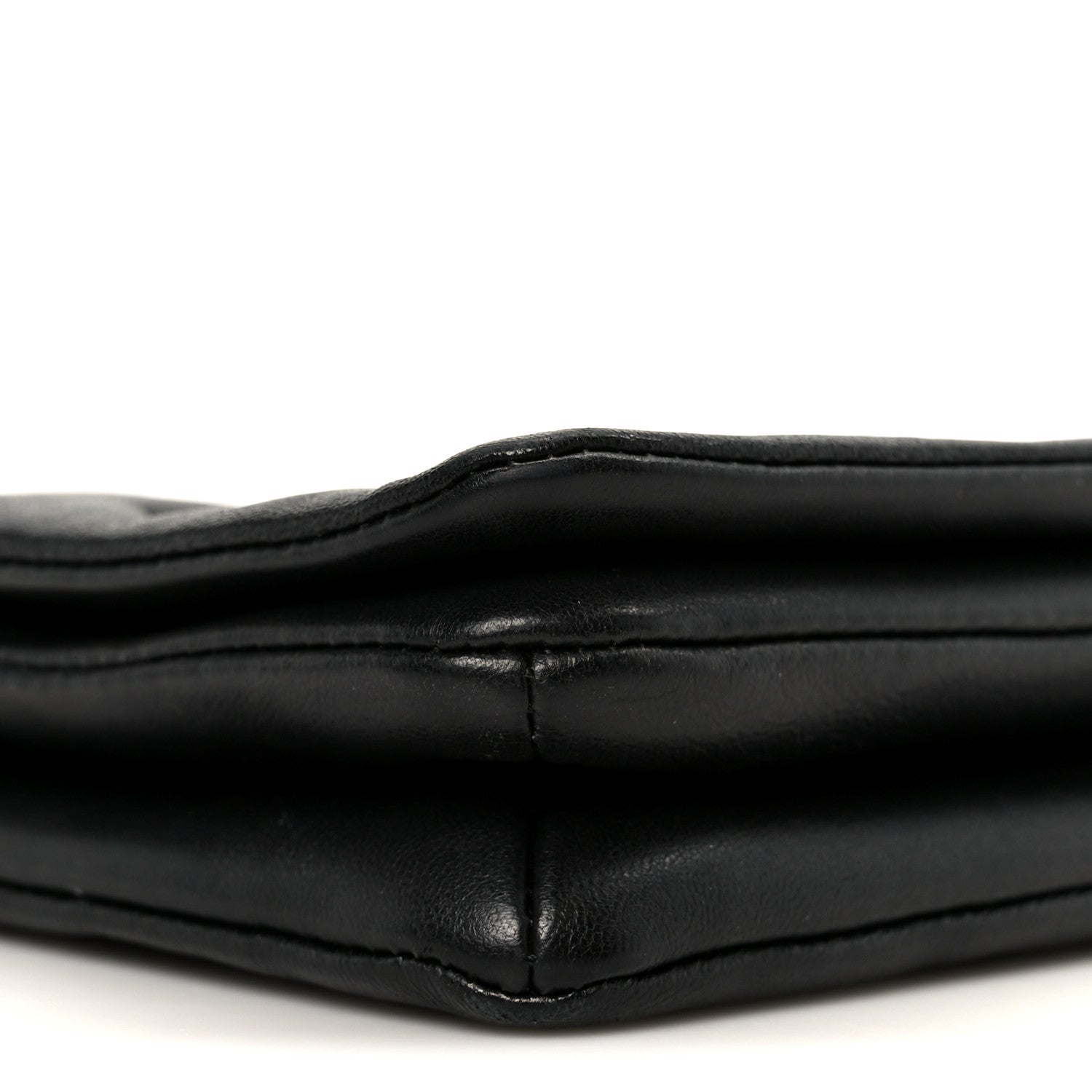Louis Vuitton Lambskin Embossed Monogram Pochette Coussin Black