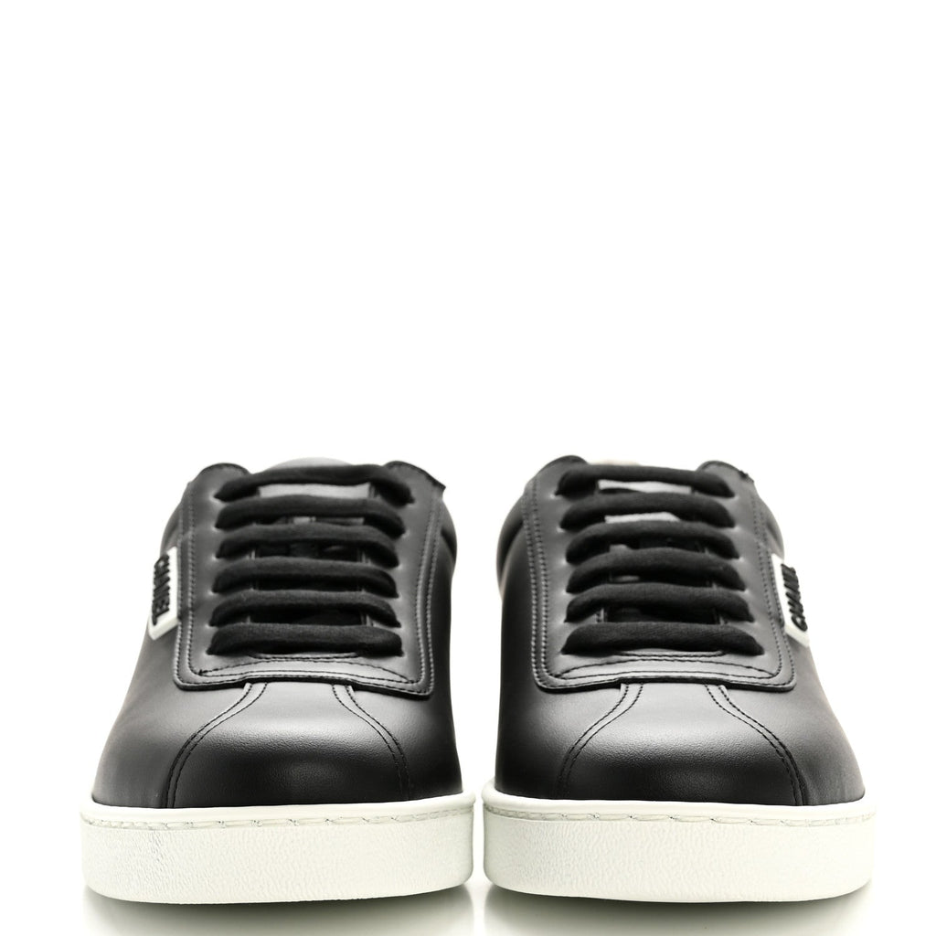 Calfskin CC Womens Sneakers 37.5 Black