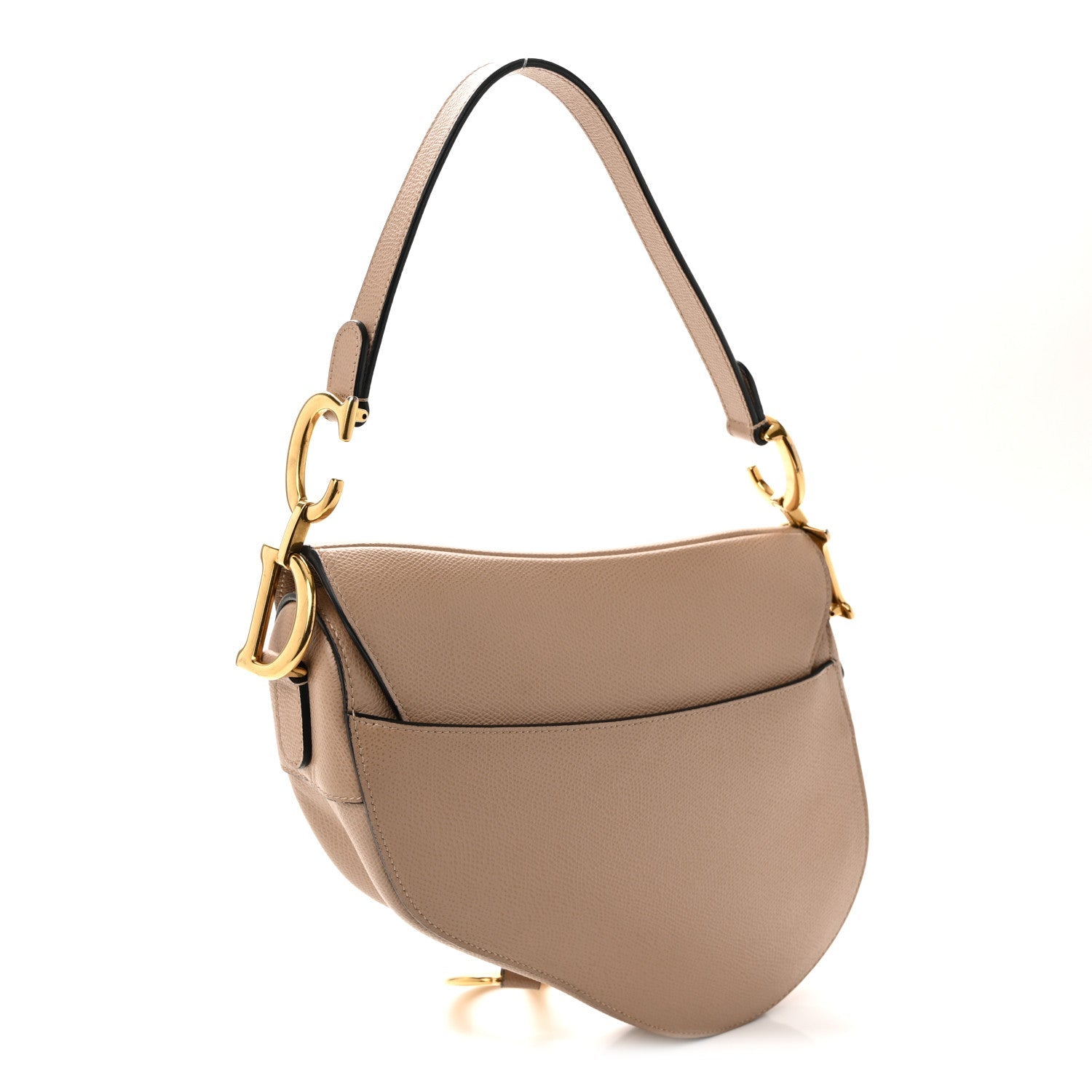 Christian Dior Grained Calfskin Saddle Bag Fard