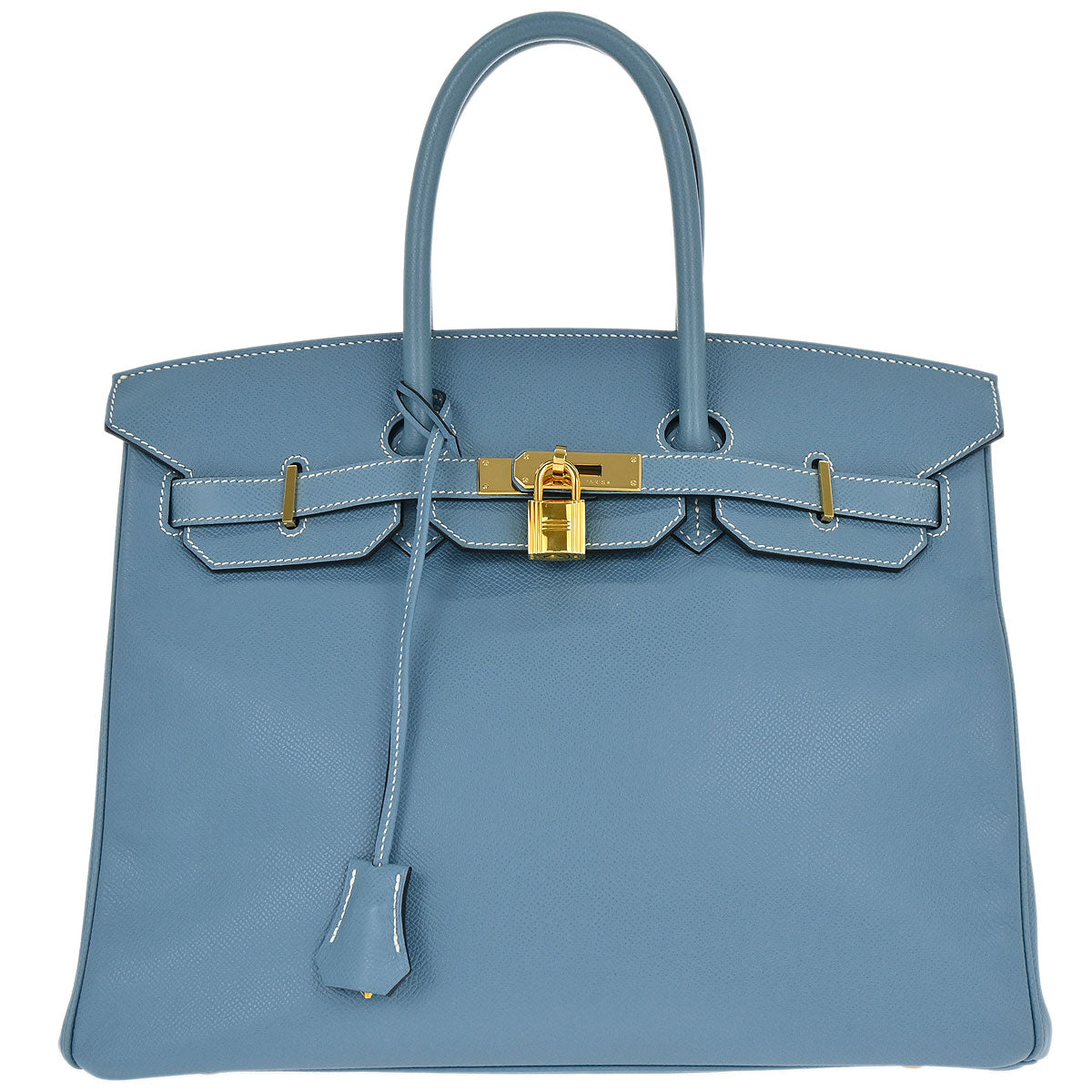 Hermes Blue Jean Epsom Birkin 35 Handbag