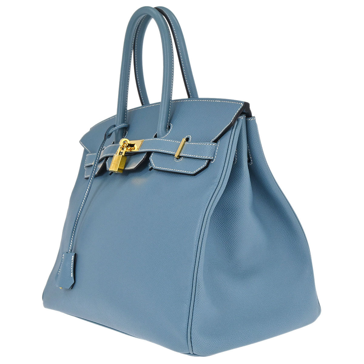 Hermes Blue Jean Epsom Birkin 35 Handbag