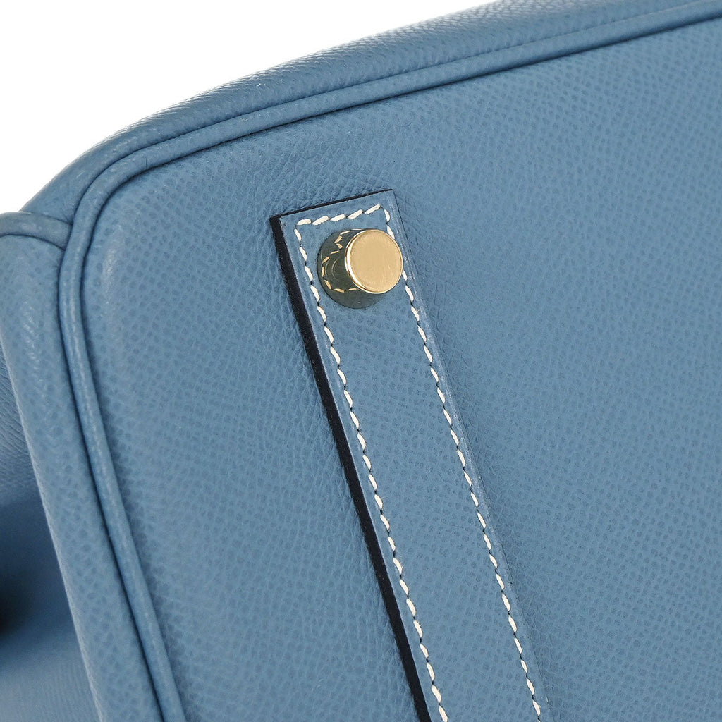 Hermes Blue Jean Epsom Birkin 35 Handbag