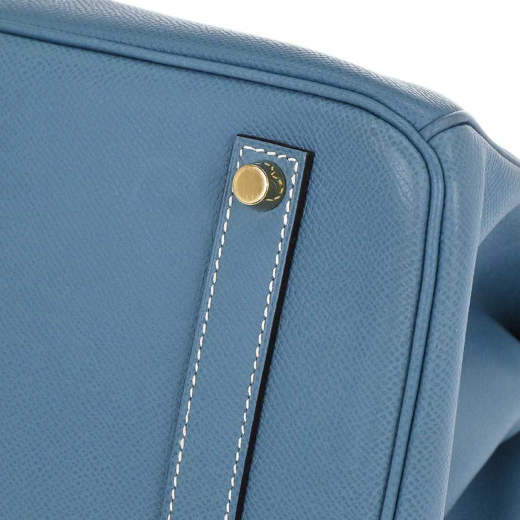 Hermes Blue Jean Epsom Birkin 35 Handbag