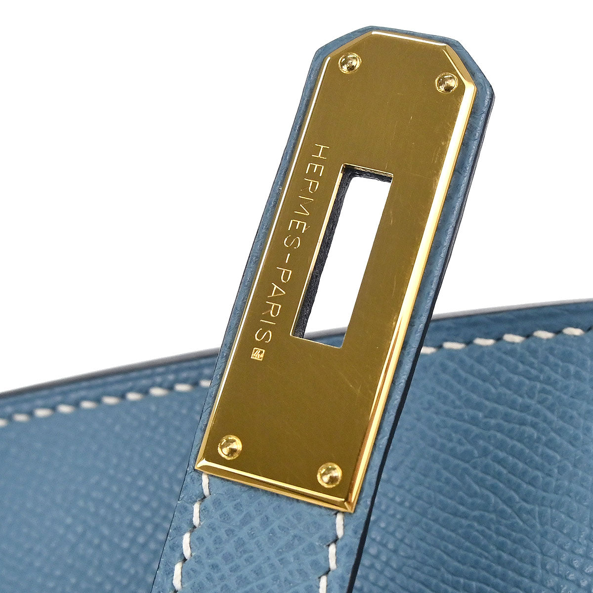 Hermes Blue Jean Epsom Birkin 35 Handbag