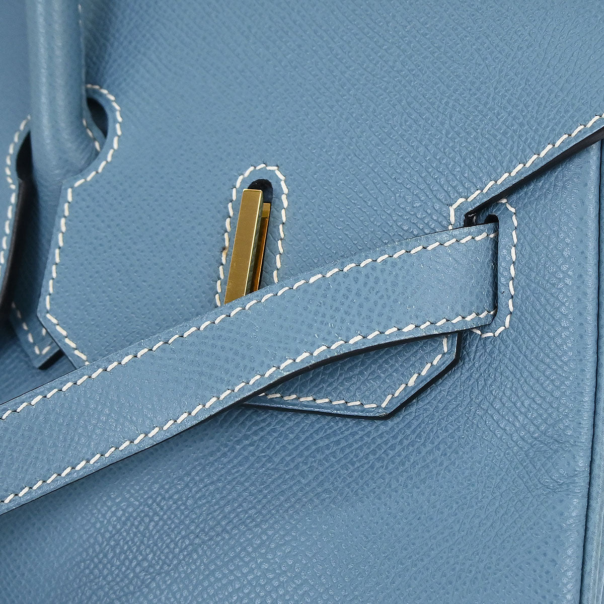 Hermes Blue Jean Epsom Birkin 35 Handbag