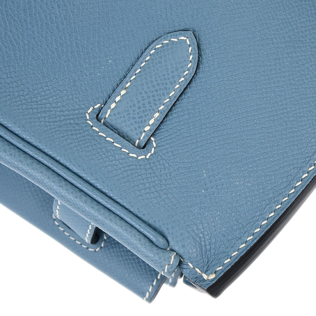 Hermes Blue Jean Epsom Birkin 35 Handbag
