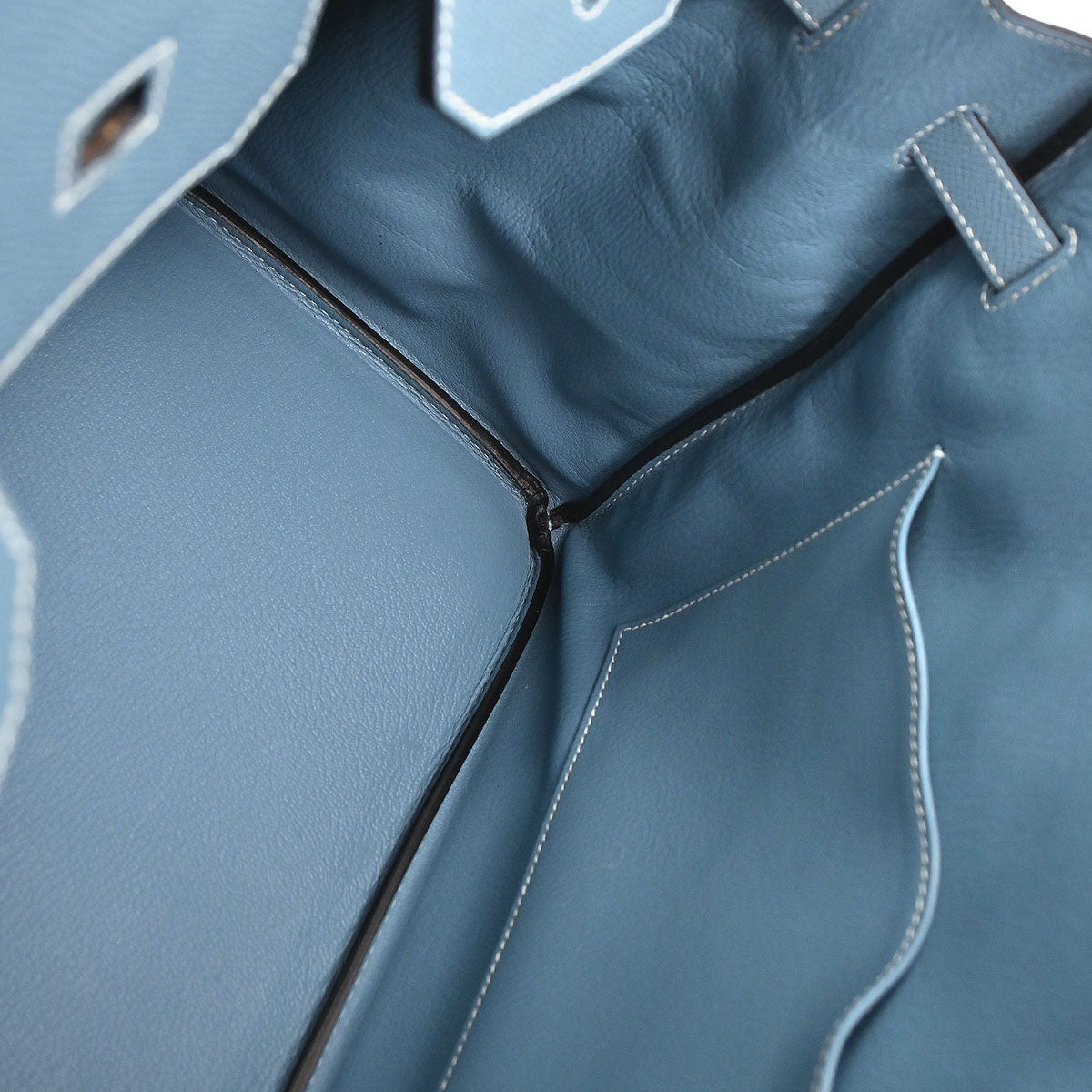 Hermes Blue Jean Epsom Birkin 35 Handbag