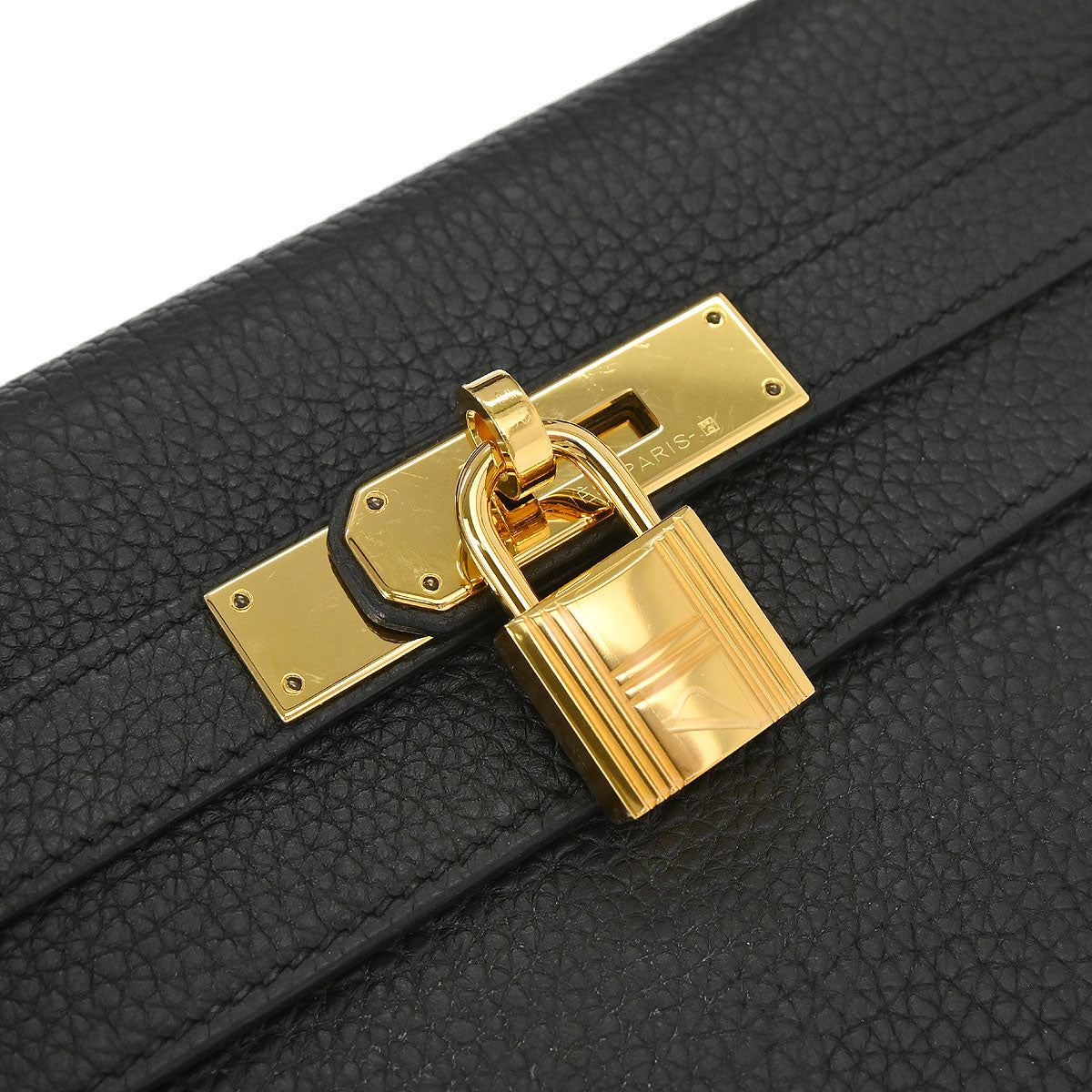 Hermes Black Togo Kelly 28 Retourne 2way Shoulder Handbag