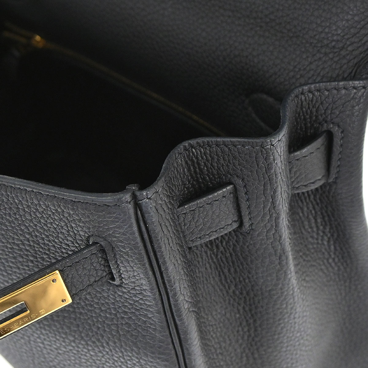 Hermes Black Togo Kelly 28 Retourne 2way Shoulder Handbag