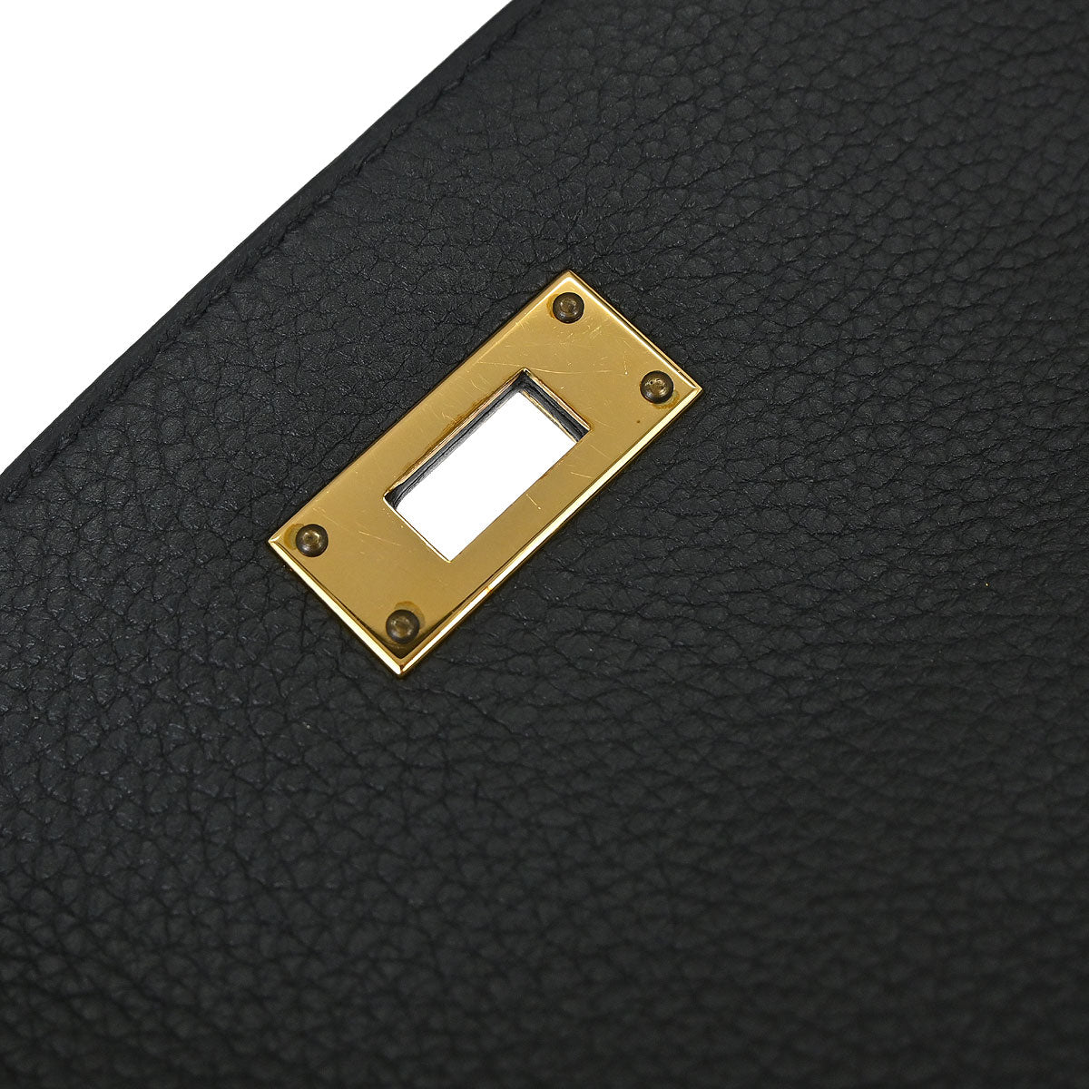 Hermes Black Togo Kelly 28 Retourne 2way Shoulder Handbag