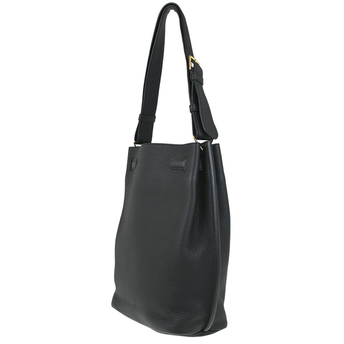 Hermes Black Togo So Kelly 22 Shoulder Bag