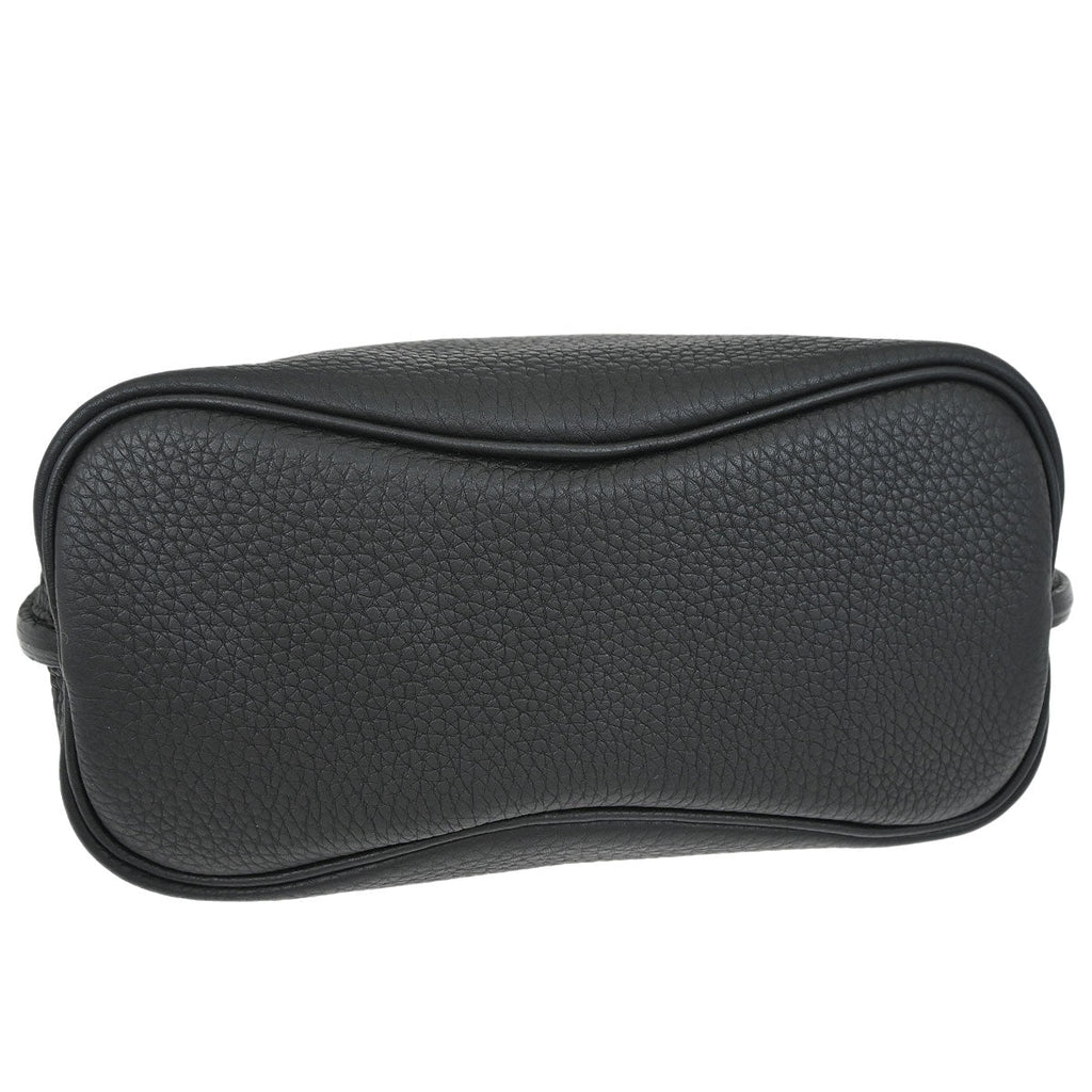 Hermes Black Togo So Kelly 22 Shoulder Bag