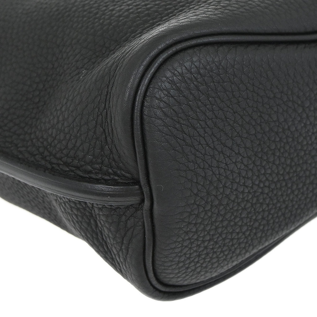 Hermes Black Togo So Kelly 22 Shoulder Bag