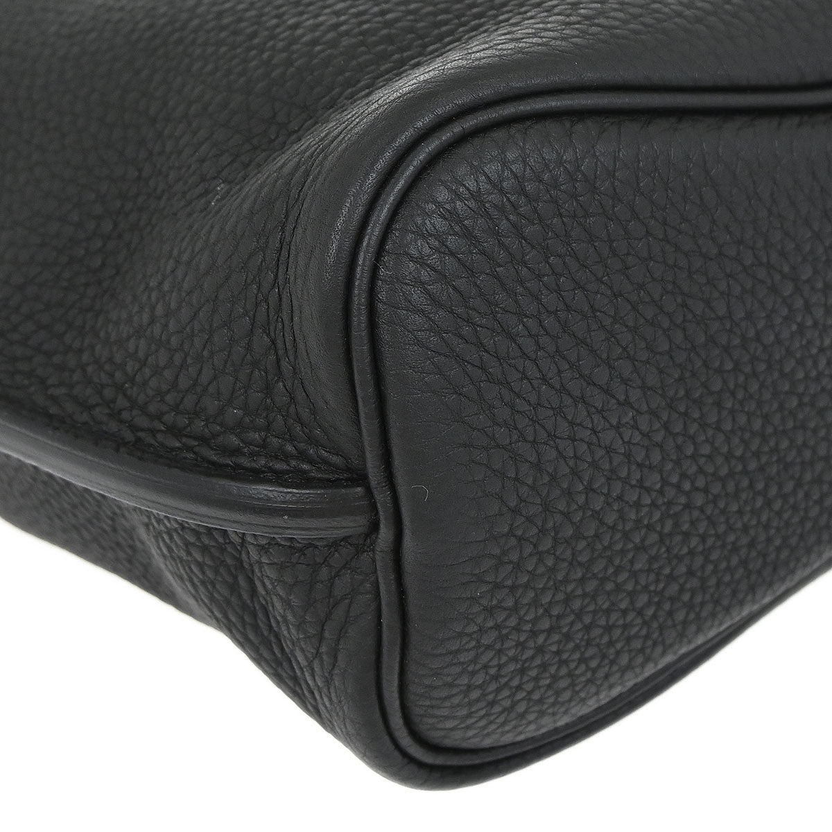 Hermes Black Togo So Kelly 22 Shoulder Bag