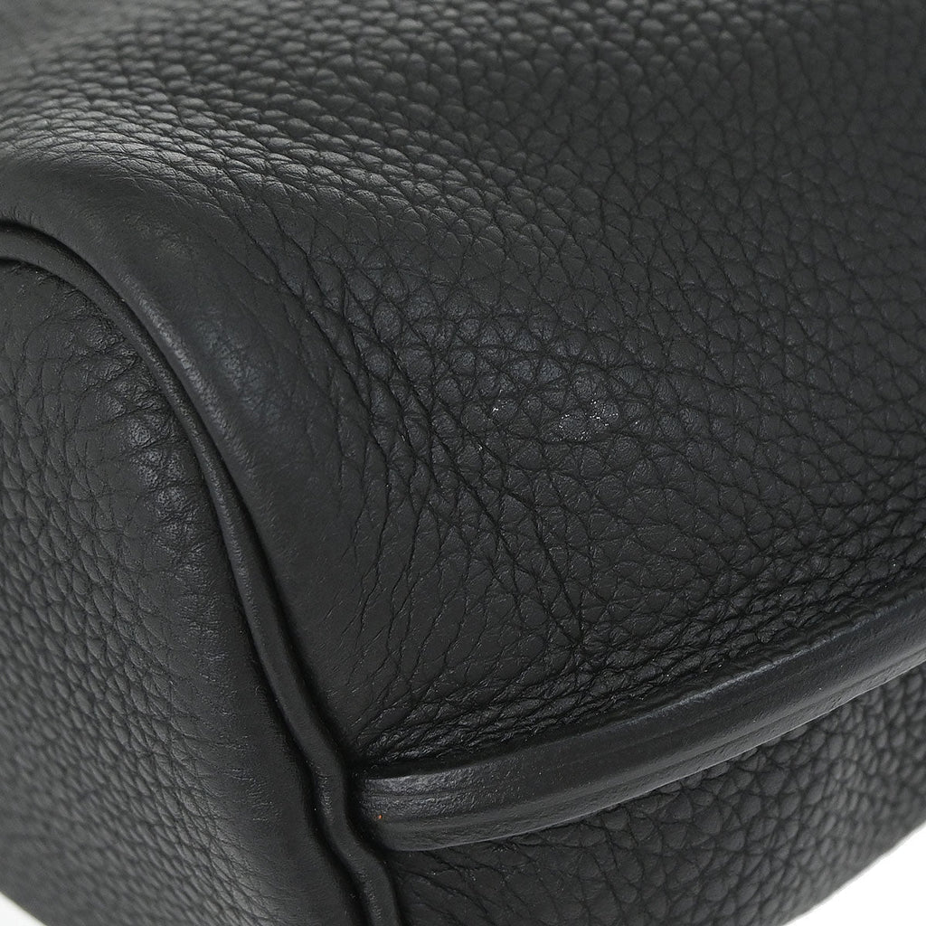 Hermes Black Togo So Kelly 22 Shoulder Bag