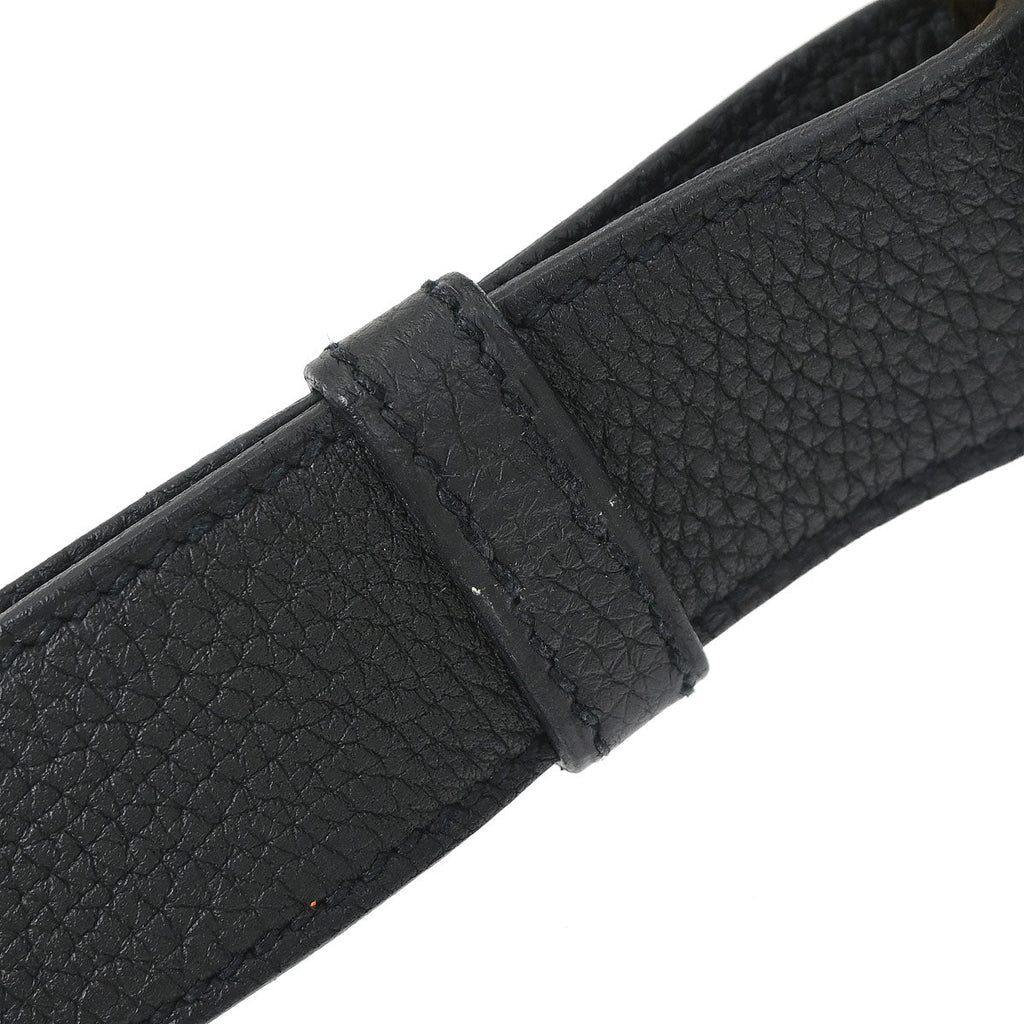 Hermes Black Togo So Kelly 22 Shoulder Bag