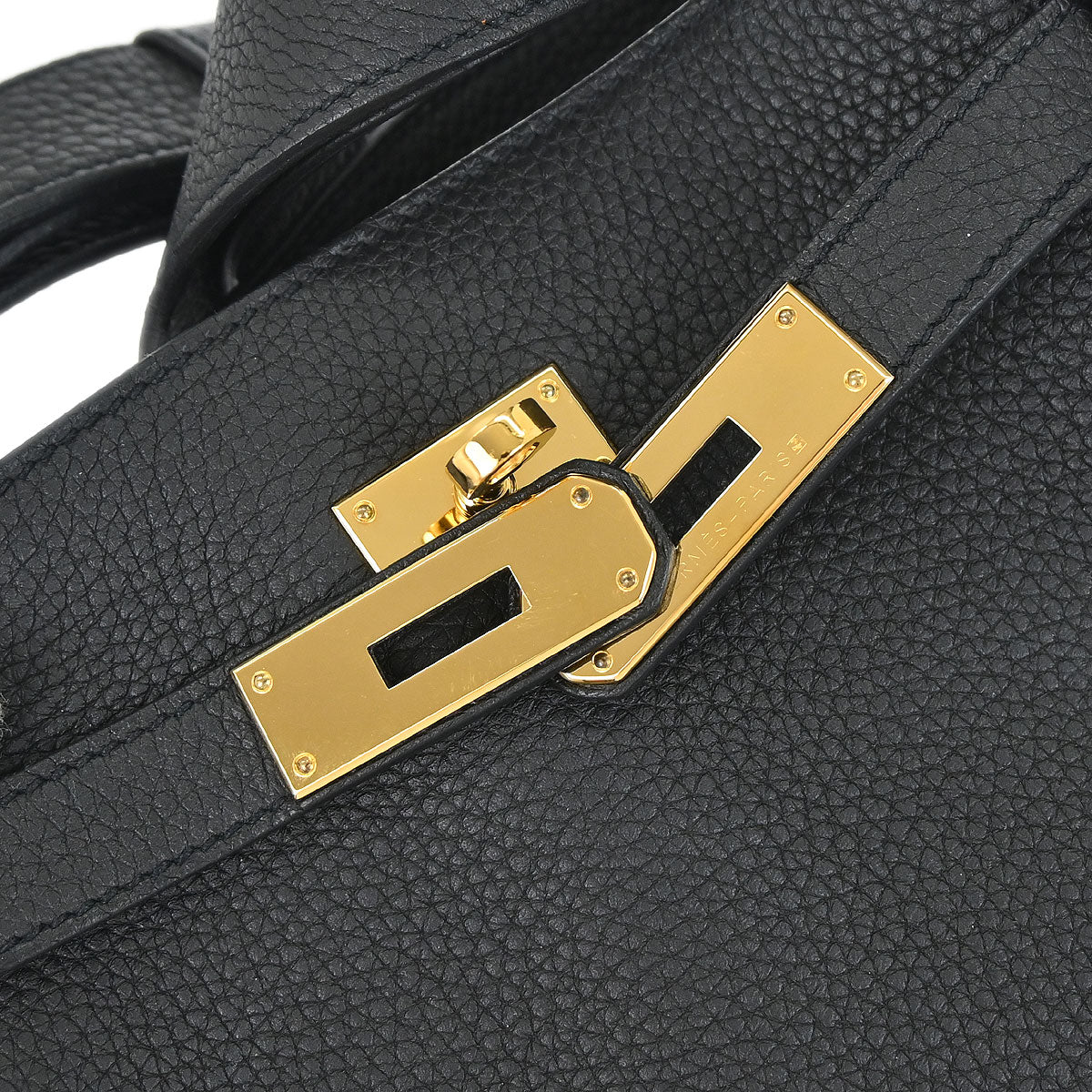 Hermes Black Togo So Kelly 22 Shoulder Bag