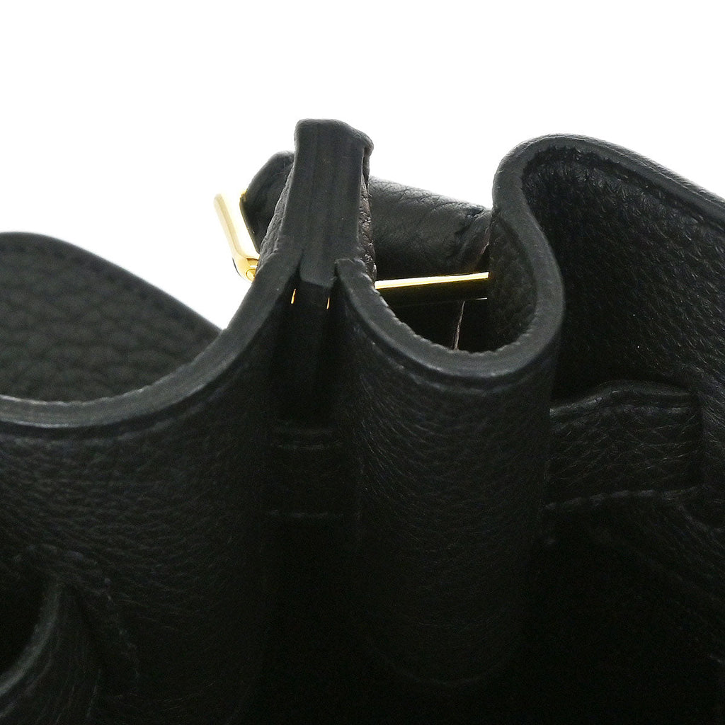 Hermes Black Togo So Kelly 22 Shoulder Bag