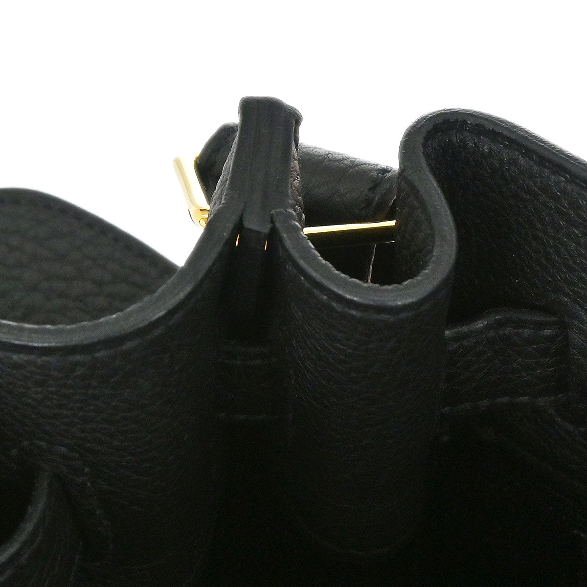 Hermes Black Togo So Kelly 22 Shoulder Bag