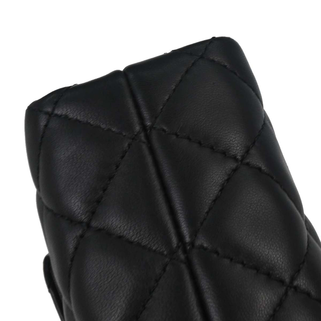 Chanel 2014-2015 Lambskin East West Single Flap Bag