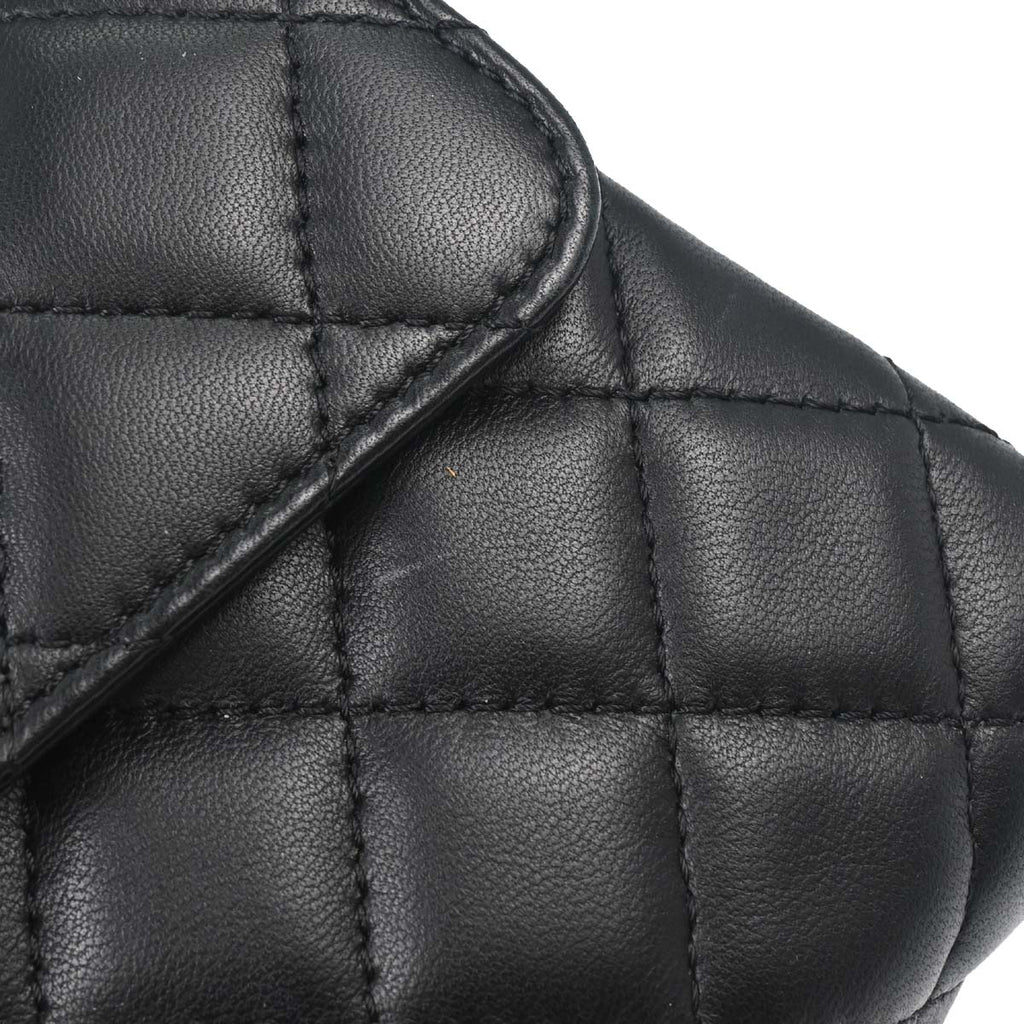 Chanel 2014-2015 Lambskin East West Single Flap Bag