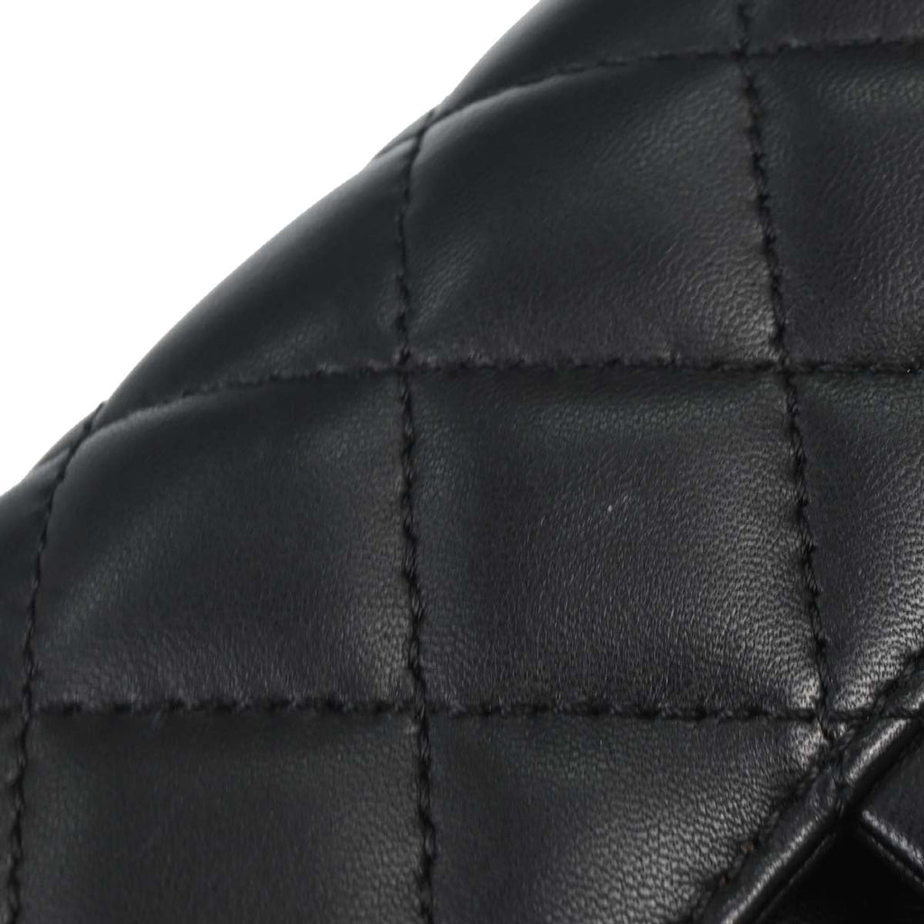 Chanel 2014-2015 Lambskin East West Single Flap Bag