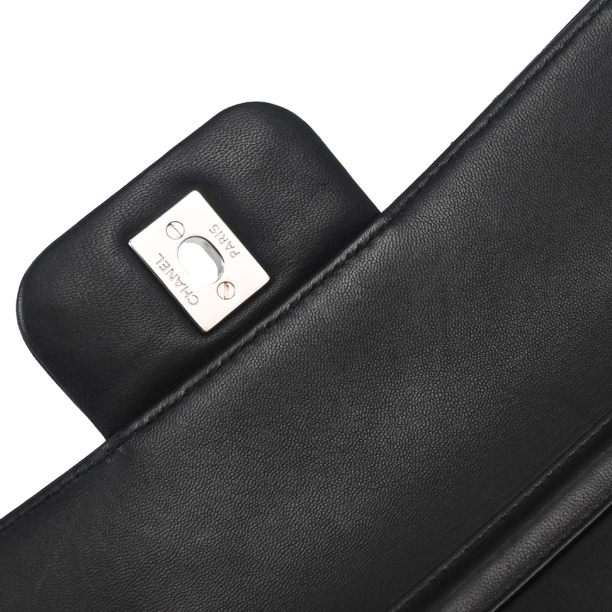 Chanel 2014-2015 Lambskin East West Single Flap Bag