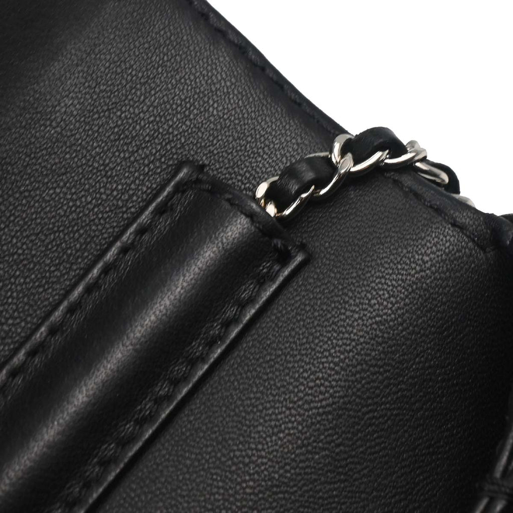 Chanel 2014-2015 Lambskin East West Single Flap Bag
