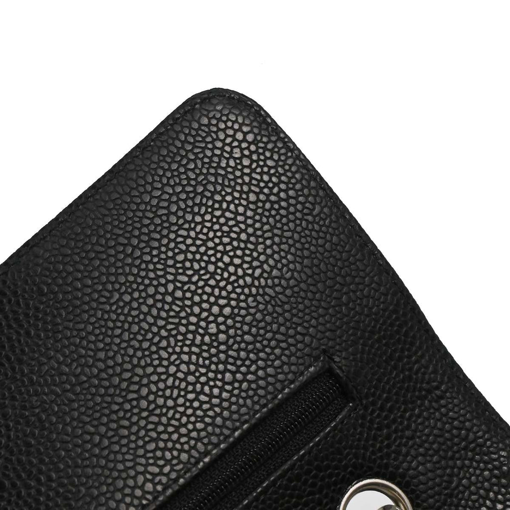 Chanel 2010-2011 Black Caviar Medium Classic Double Flap Shoulder Bag