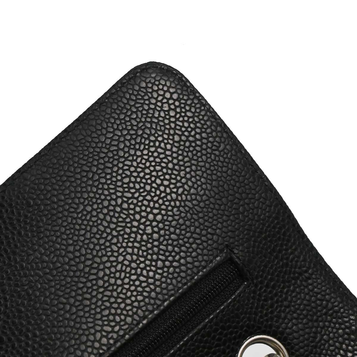 Chanel 2010-2011 Black Caviar Medium Classic Double Flap Shoulder Bag
