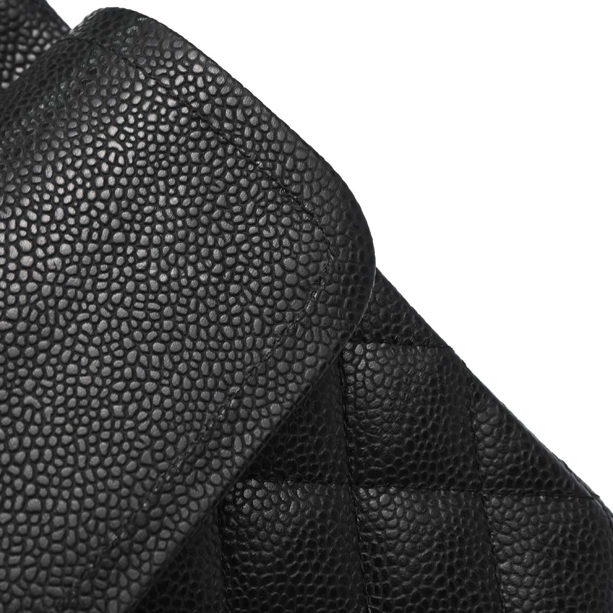 Chanel 2010-2011 Black Caviar Medium Classic Double Flap Shoulder Bag