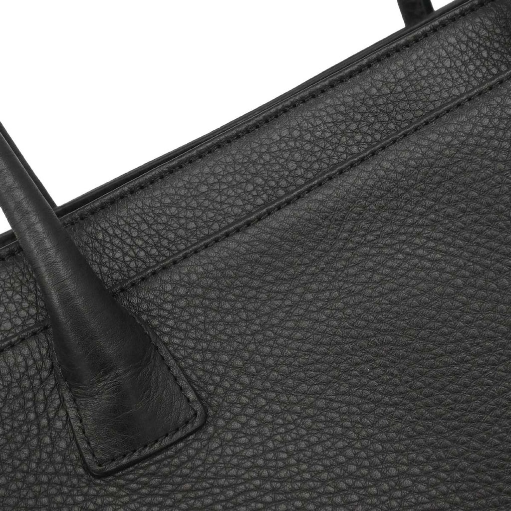 Chanel 2015-2016 Black Deerskin Cerf Executive 2way Shoulder Tote Bag