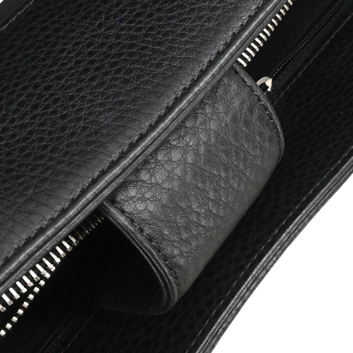 Chanel 2015-2016 Black Deerskin Cerf Executive 2way Shoulder Tote Bag