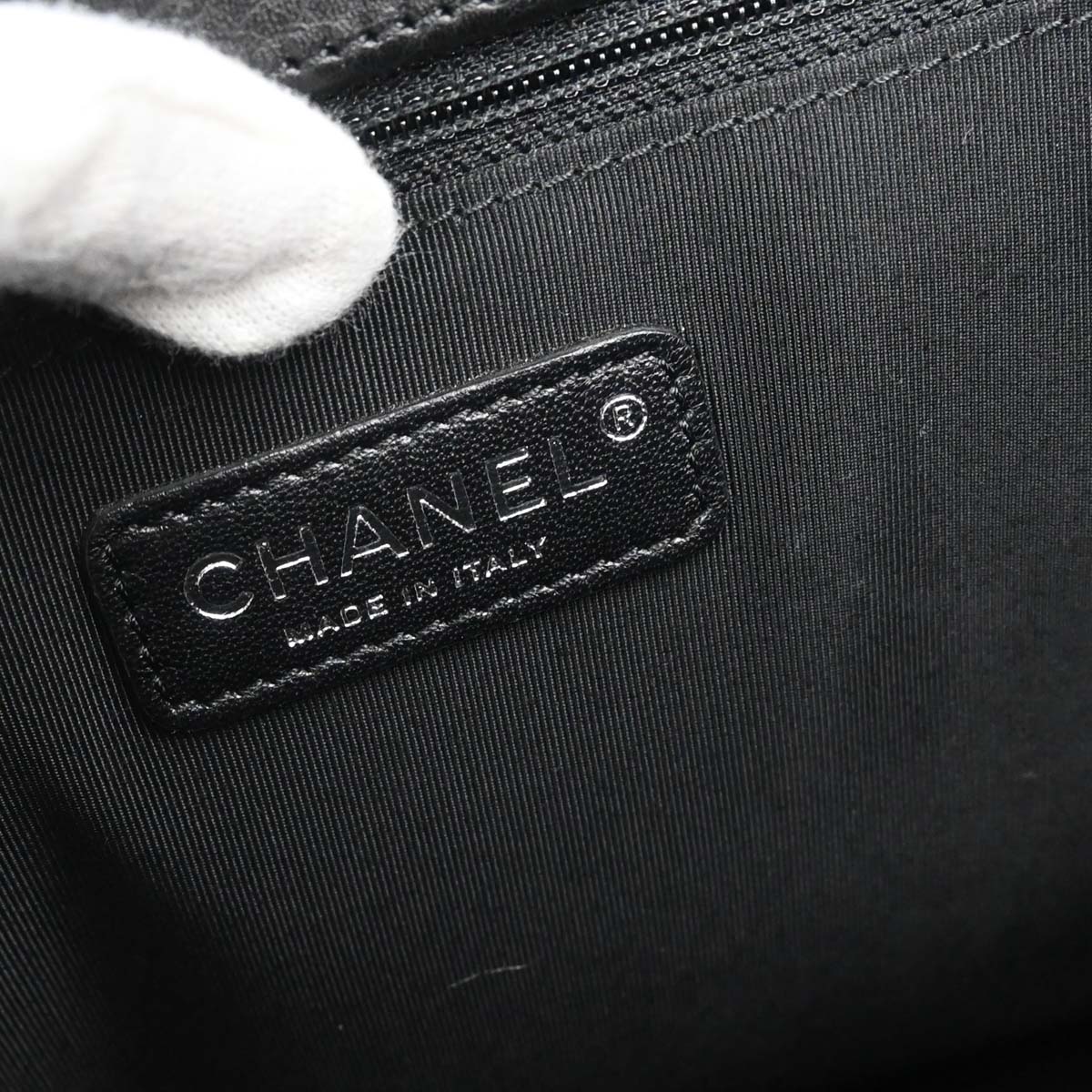 Chanel 2015-2016 Black Deerskin Cerf Executive 2way Shoulder Tote Bag