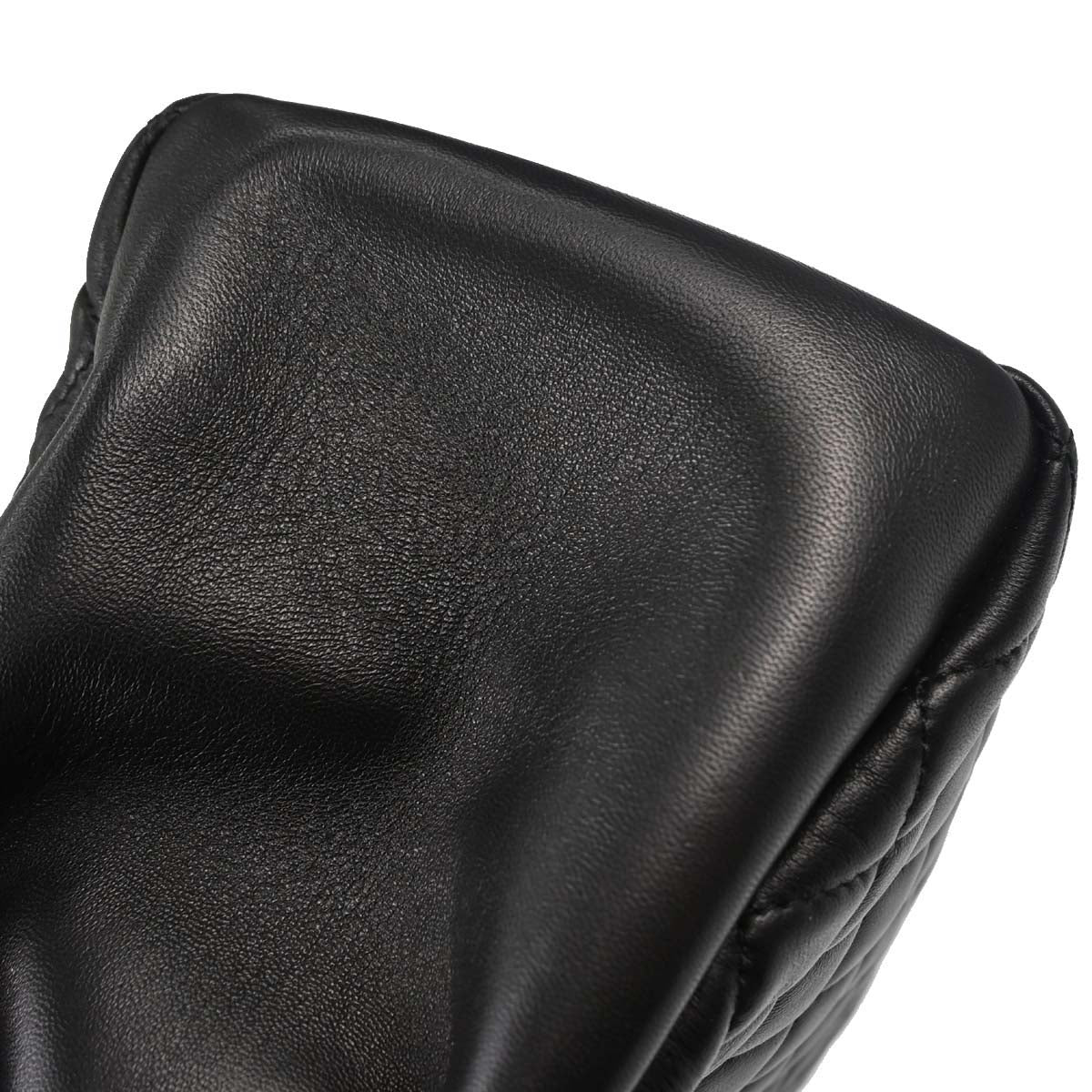 Chanel 2011 Black Lambskin Large Mademoiselle Bowling Bag