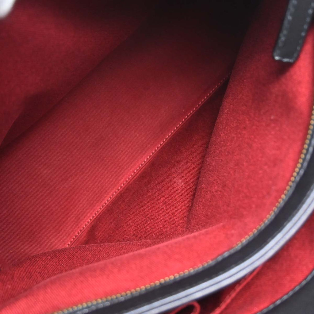 Chanel 2011 Black Lambskin Large Mademoiselle Bowling Bag