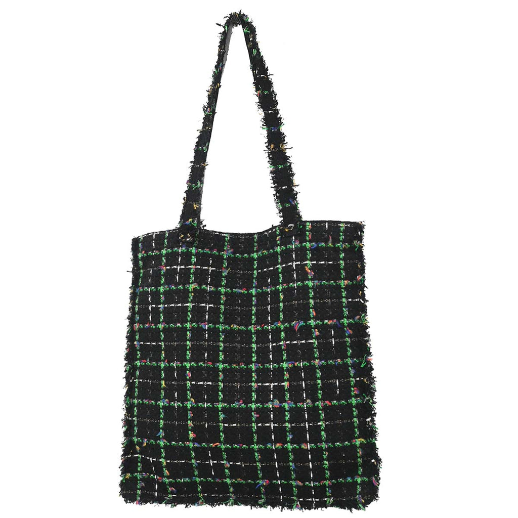 Chanel 2017 Black Tweed Robot Tote Bag