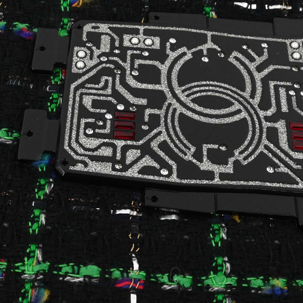 Chanel 2017 Black Tweed Robot Tote Bag