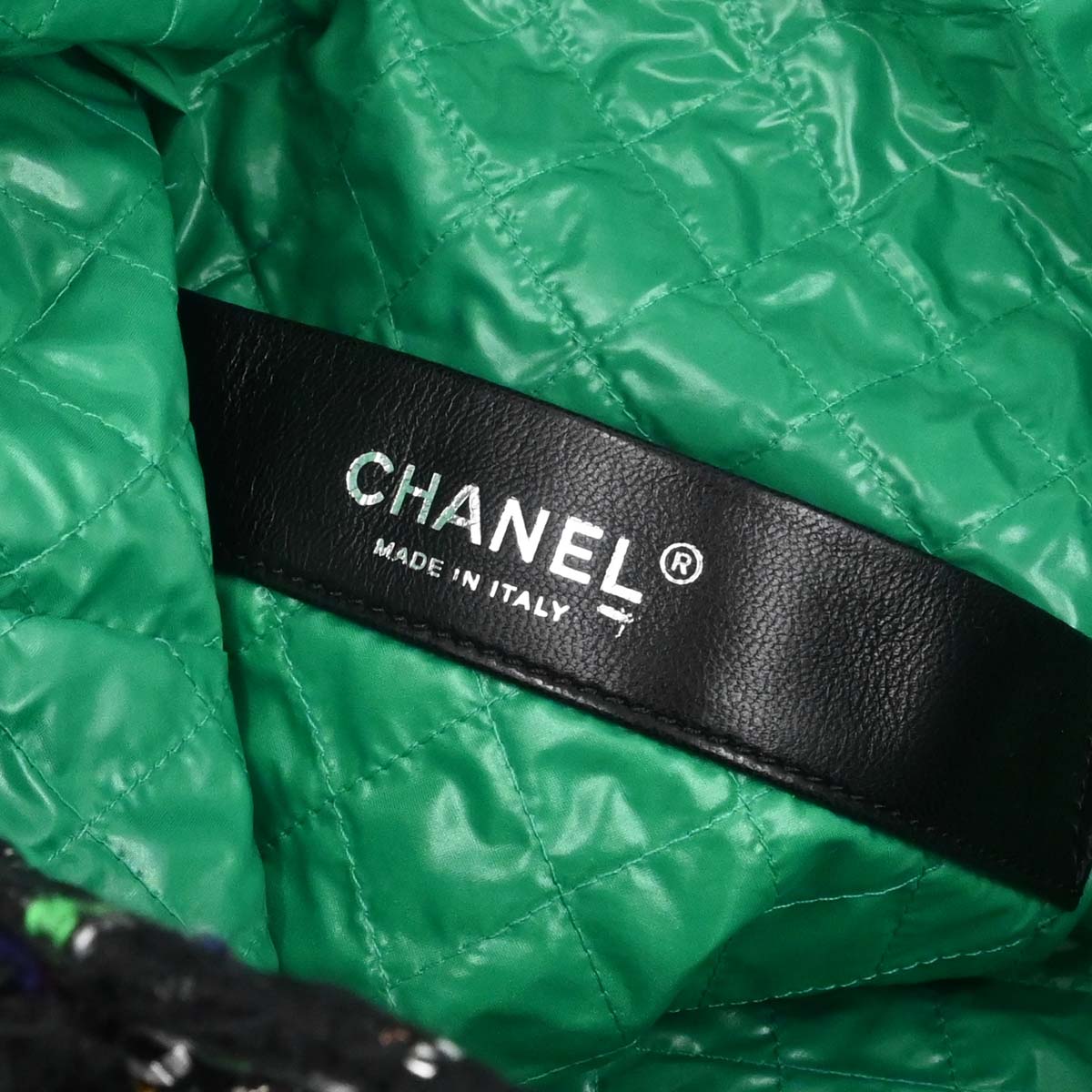 Chanel 2017 Black Tweed Robot Tote Bag