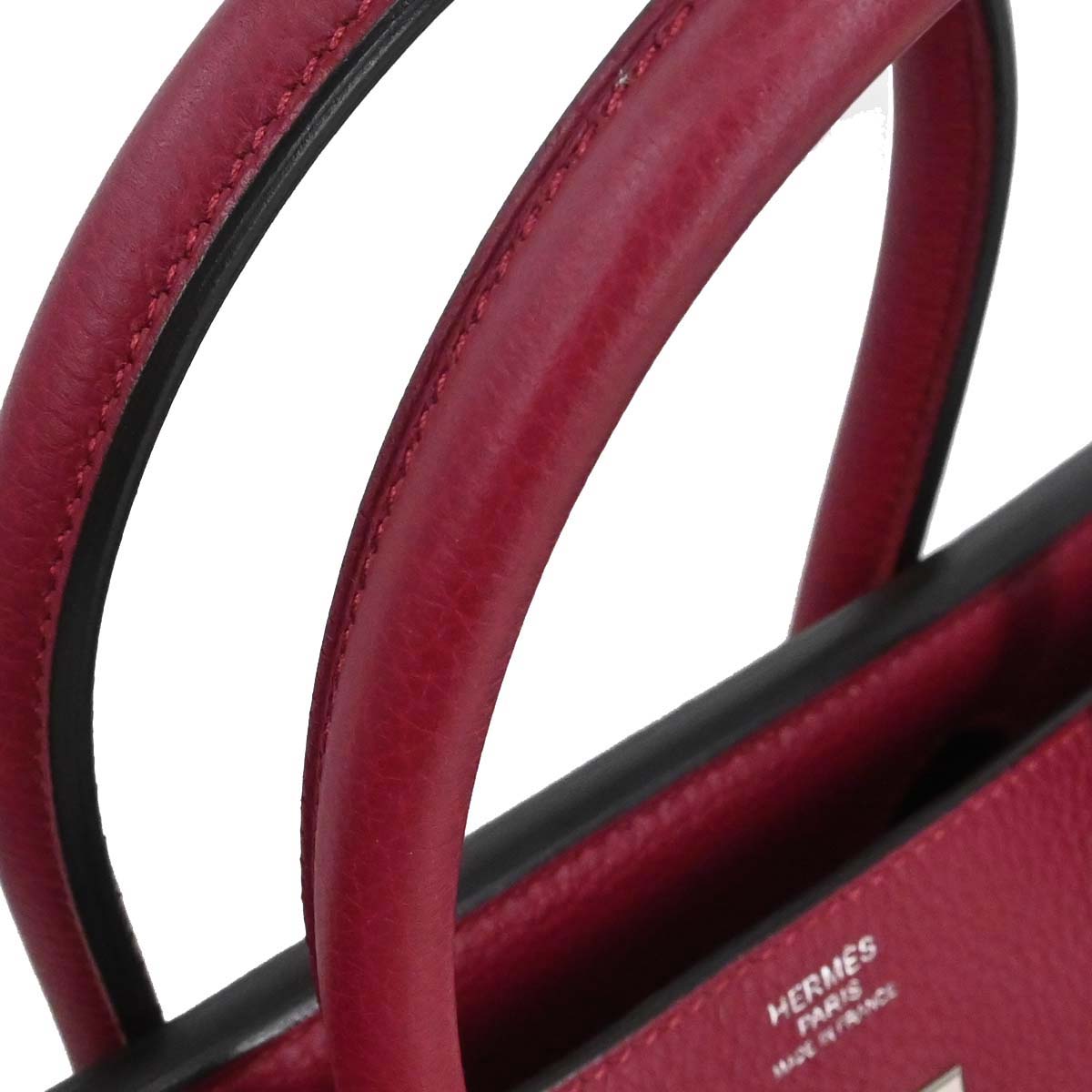 Hermes Rouge Grenade Taurillon Clemence Birkin 30 Handbag
