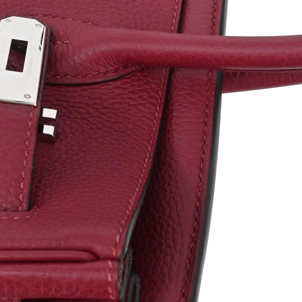 Hermes Rouge Grenade Taurillon Clemence Birkin 30 Handbag