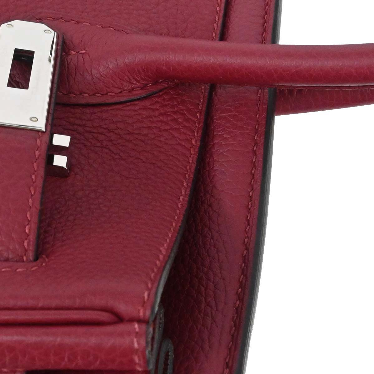 Hermes Rouge Grenade Taurillon Clemence Birkin 30 Handbag