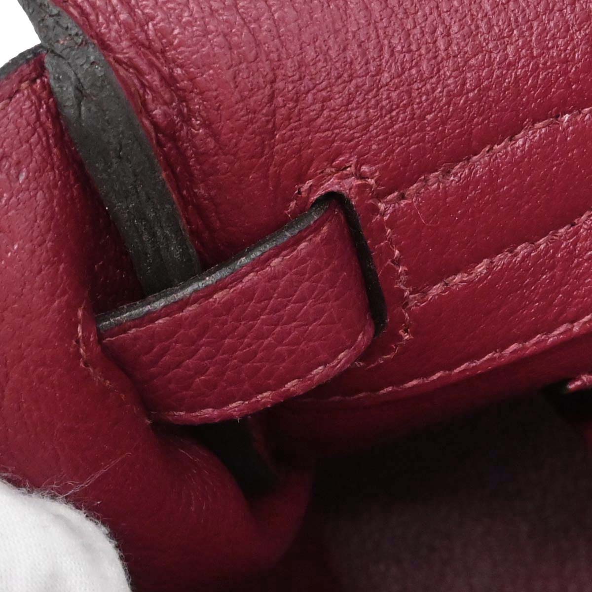 Hermes Rouge Grenade Taurillon Clemence Birkin 30 Handbag