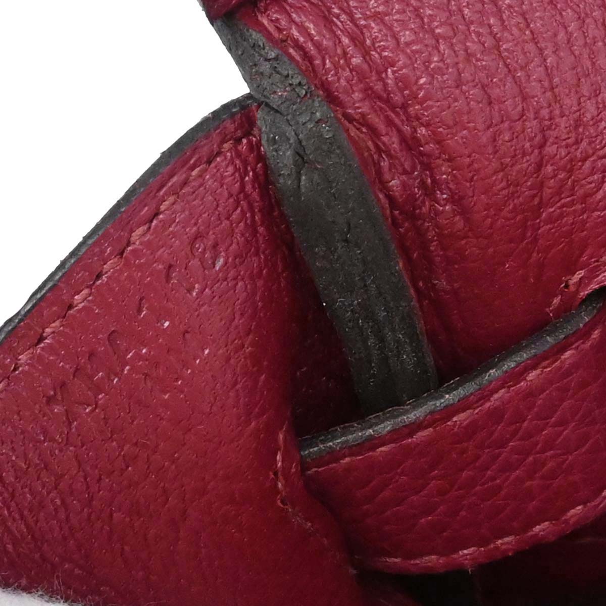 Hermes Rouge Grenade Taurillon Clemence Birkin 30 Handbag