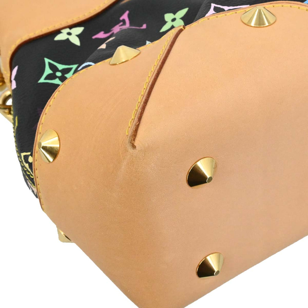 Louis Vuitton Black Multicolor Judy MM 2way Shoulder Handbag M40256