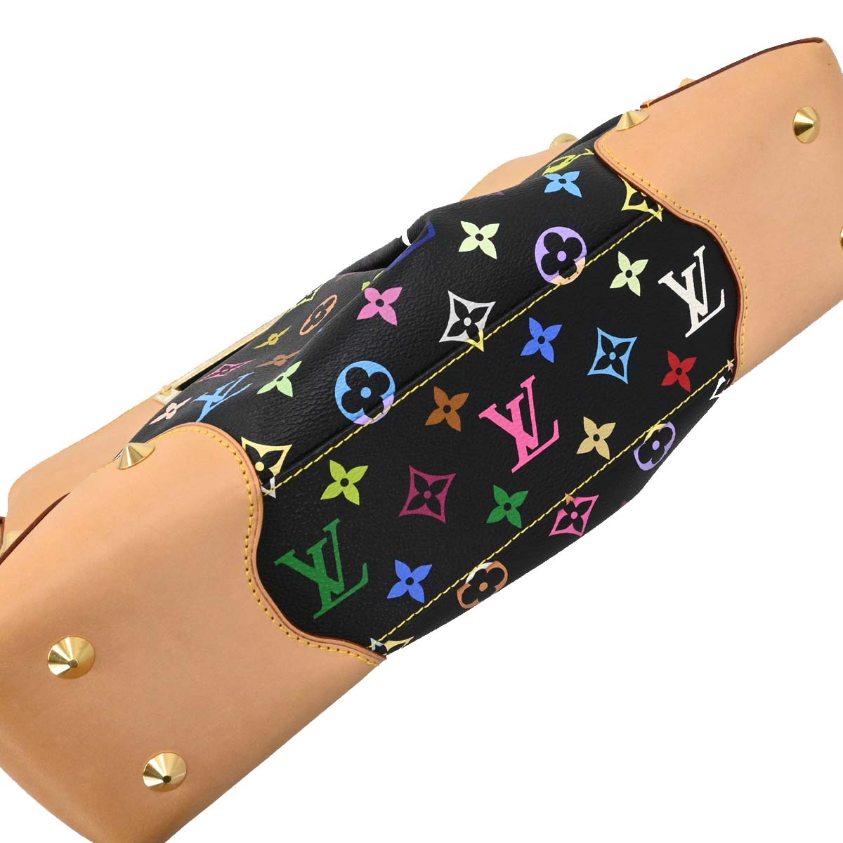 Louis Vuitton Black Multicolor Judy MM 2way Shoulder Handbag M40256