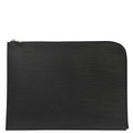 Louis Vuitton Black Epi Pochette Jour GM NM Clutch Bag M64153